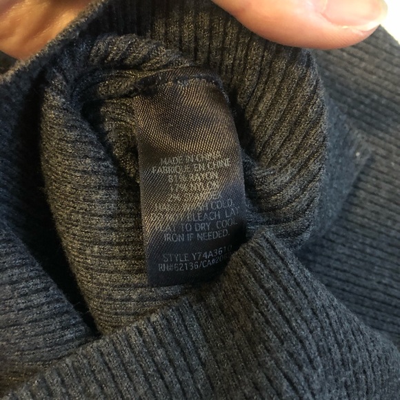Guess V neck Sweater (Dark Grey) - Picture 7 of 7